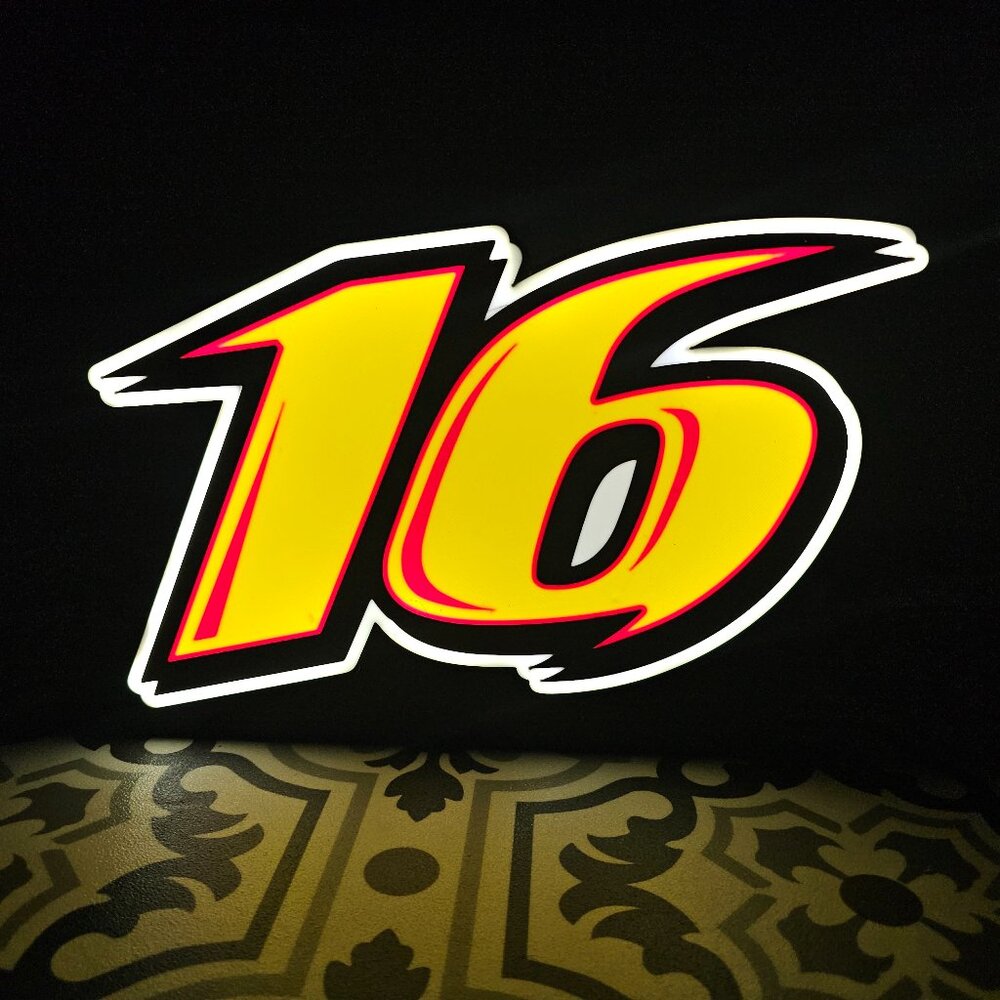 16 LED Lightbox Sign with detachable stand - 3D Printed Decor